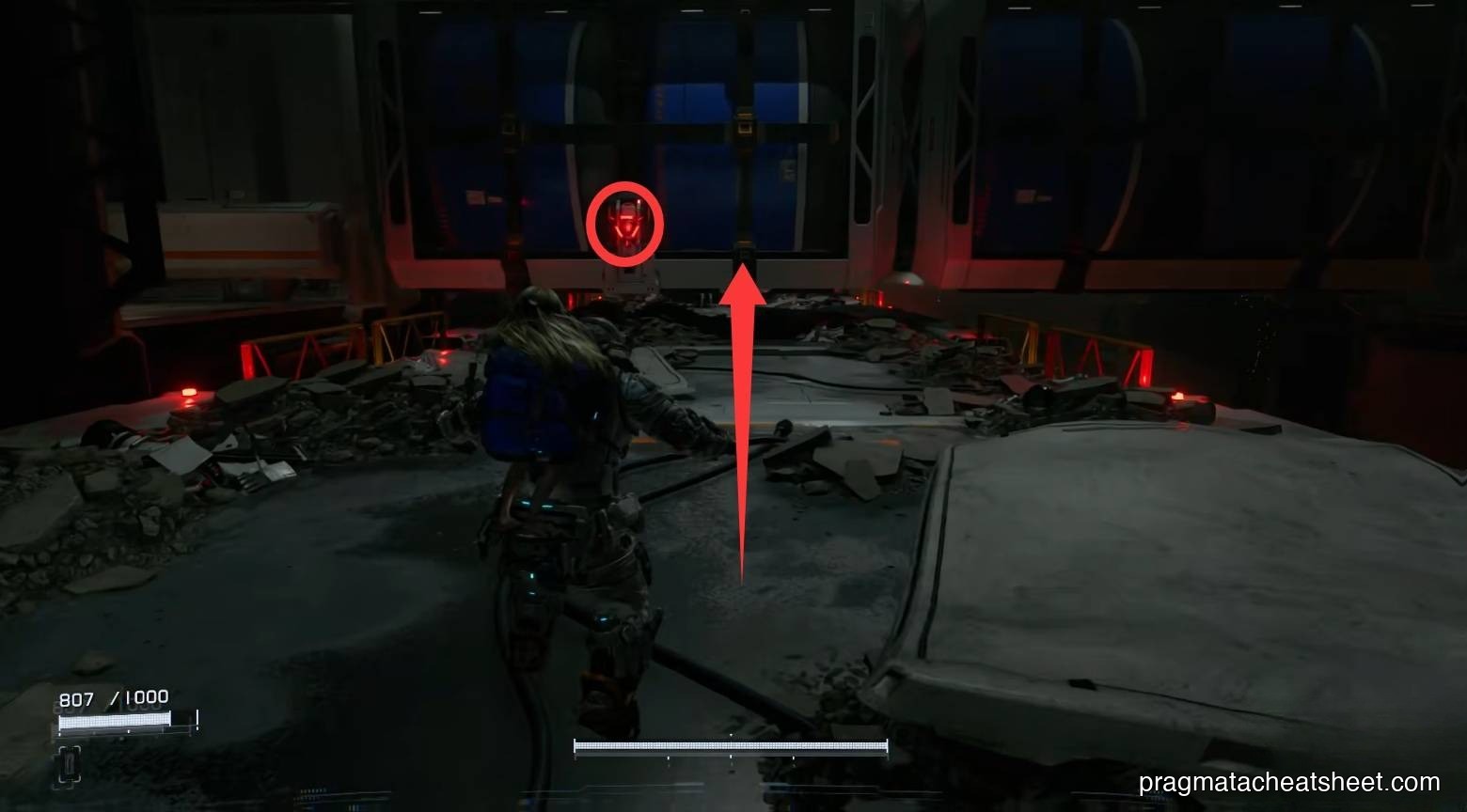 First arrival at the Shelter platform