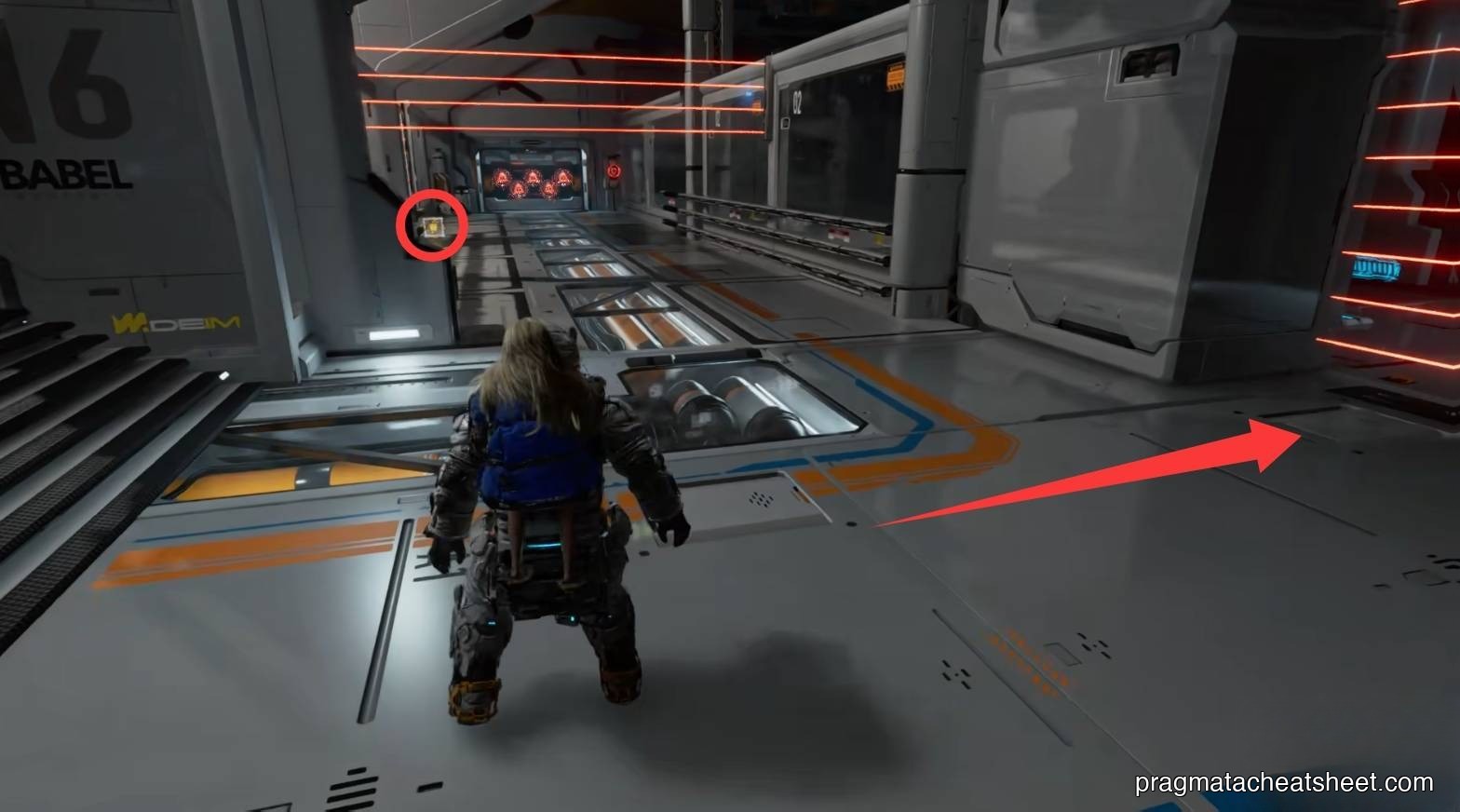 Laser bridge view from the first side