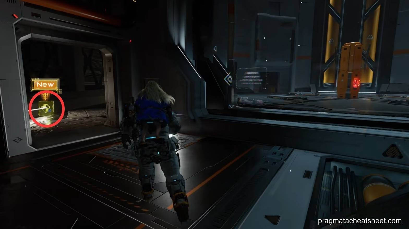 Yellow hacking node pickup