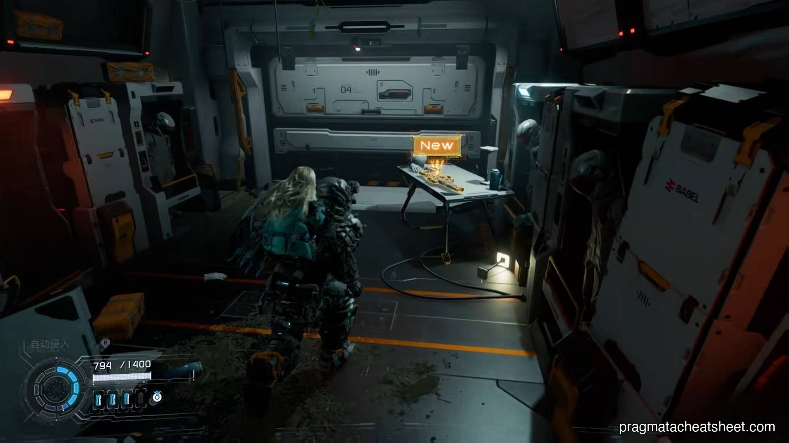 Pulse Carbine pickup spot