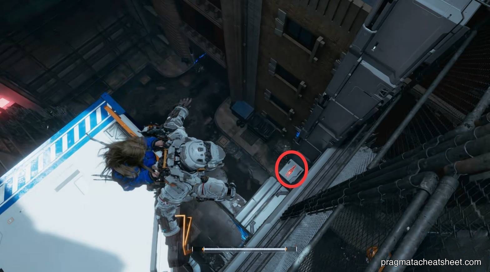 Pickup location in the Side Alley