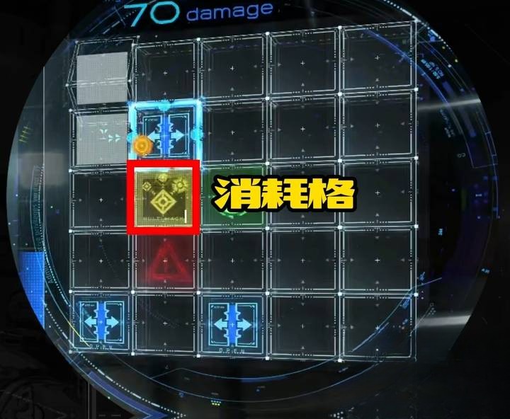 Yellow node turns a picked-up consumable into a timed buff